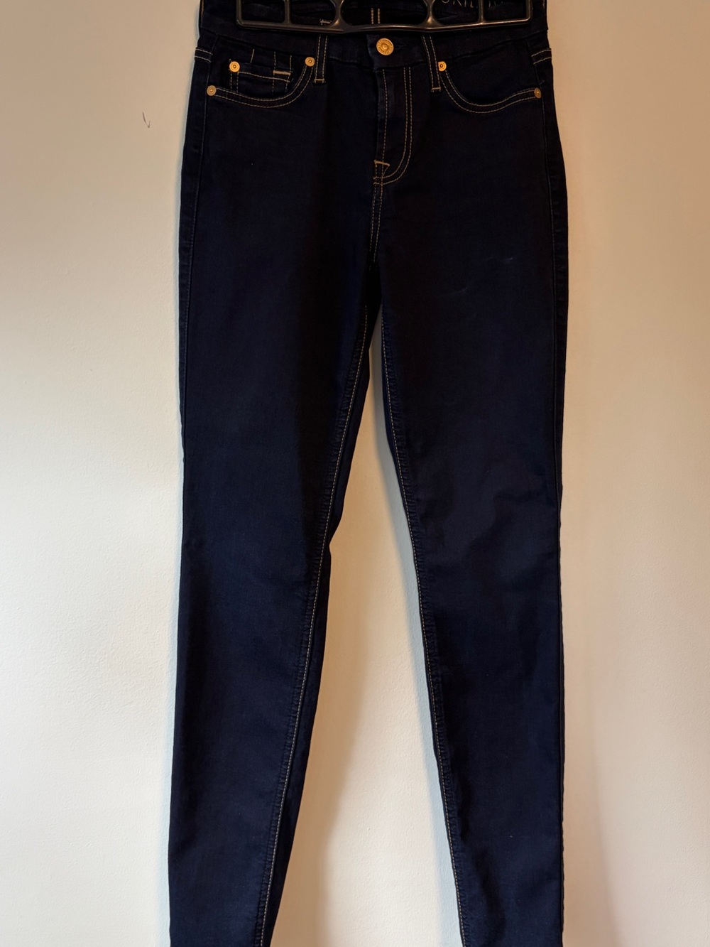 7 For All Mankind b(air) Skinny Jeans Dark Wash Size 25